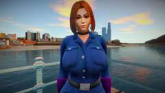 KOF Soldier Girl - Blue Brown Hair 3 para GTA San Andreas