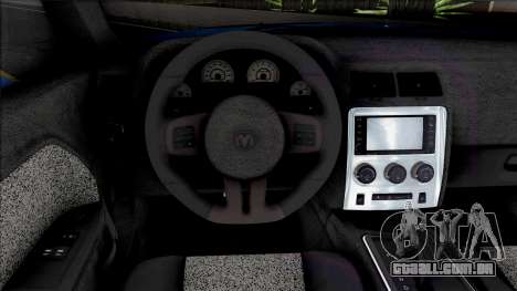 Dodge Challenger SRT8 2012 [ADB IVF VehFuncs] para GTA San Andreas
