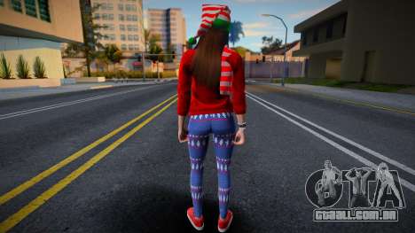 Garota com roupas de Ano Novo 5 para GTA San Andreas