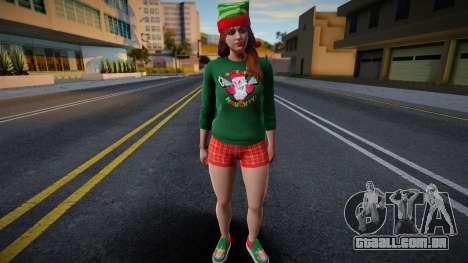 Garota com roupas de Ano Novo 1 para GTA San Andreas