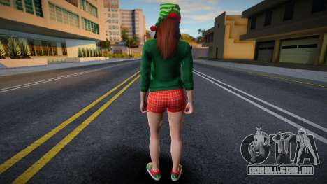 Garota com roupas de Ano Novo 1 para GTA San Andreas