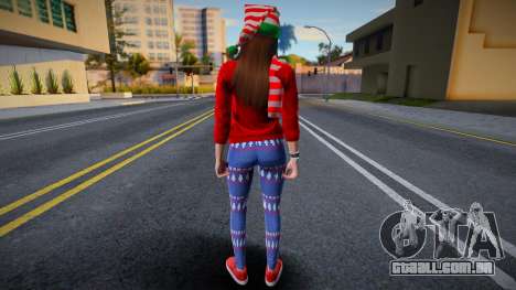 Garota com roupas de Ano Novo 6 para GTA San Andreas