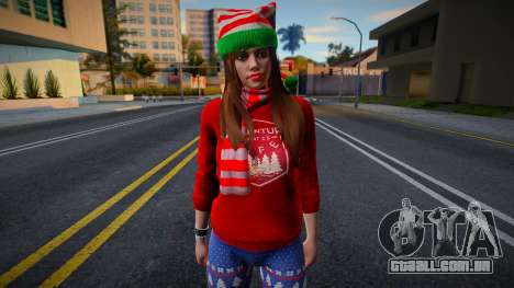 Garota com roupas de Ano Novo 5 para GTA San Andreas