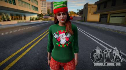 Garota com roupas de Ano Novo 1 para GTA San Andreas