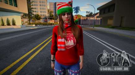 Garota com roupas de Ano Novo 5 para GTA San Andreas