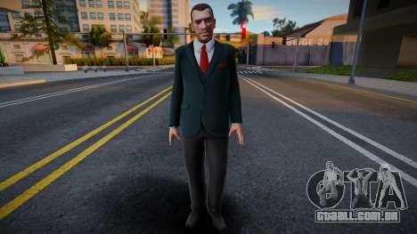 Niko Bellic Bankjob Suit para GTA San Andreas