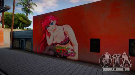 Rias Gremory Mural para GTA San Andreas