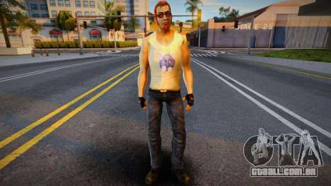 Postal Dude em uma camiseta com um gato para GTA San Andreas