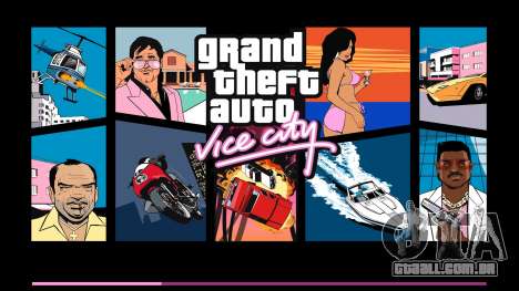 Tela de inicialização HD original para GTA Vice City
