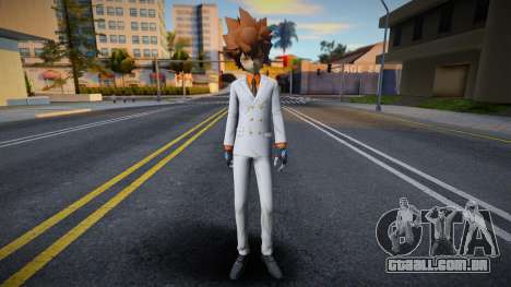 Tsunayoshi Sawada (white suit) from Katekyo Hitm para GTA San Andreas