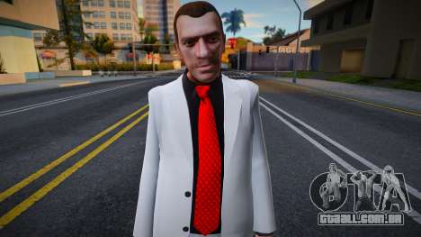 Niko Bellic White Suit para GTA San Andreas