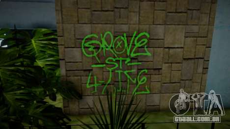 Authentic Grove Street Graffiti para GTA San Andreas