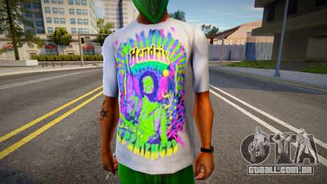 T-Shirt Jimi Hendrix para GTA San Andreas