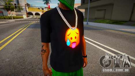 Emoji Hot Shirt para GTA San Andreas