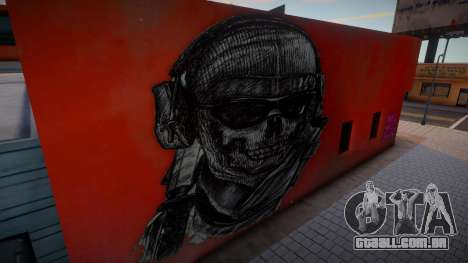 Mural de Simon Ghost Riley CoD MW2 para GTA San Andreas