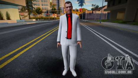 Niko Bellic White Suit para GTA San Andreas