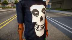 Misfits Skull Black T-shirt para GTA San Andreas