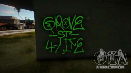 Authentic Grove Street Graffiti para GTA San Andreas