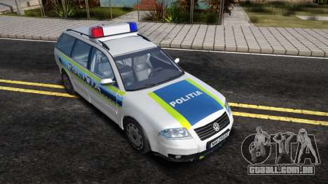 Volkswagen Passat B5 Romanian Police para GTA San Andreas