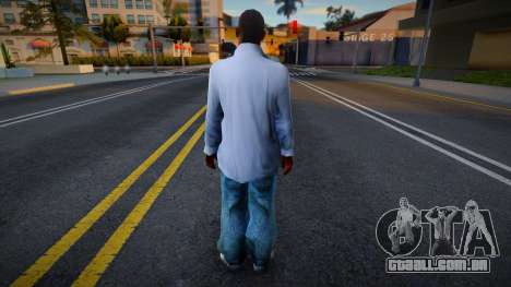 Men White Hoodie HD para GTA San Andreas