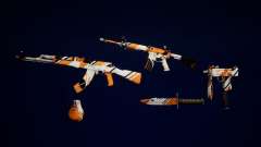 Asiimov weapons mini pack para GTA San Andreas Definitive Edition