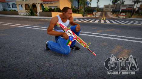 X-MAS Weapon - M4 para GTA San Andreas