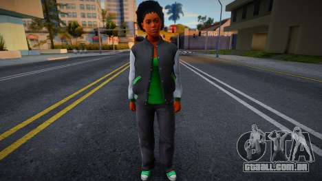 Grove (Families) Girl from GTA V 3 para GTA San Andreas