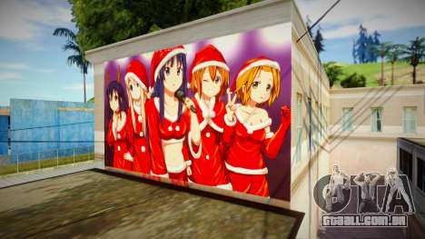 Wall of K on Christmas Anime para GTA San Andreas