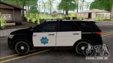 Ford Explorer 2016 (SFPD) para GTA San Andreas