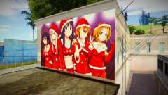 Wall of K on Christmas Anime para GTA San Andreas