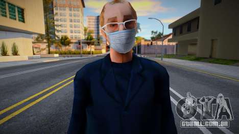 Ken Rosenberg em uma máscara protetora para GTA San Andreas