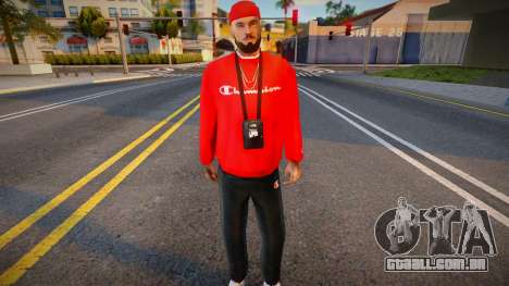 Um homem de jaqueta vermelha para GTA San Andreas