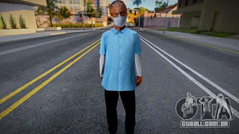 Velho Reece em uma máscara protetora para GTA San Andreas