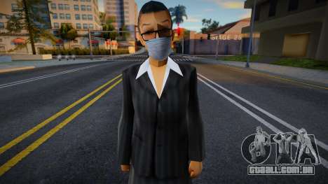 Sofybu em uma máscara protetora para GTA San Andreas