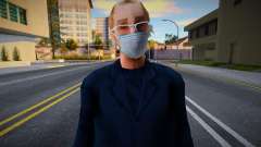 Ken Rosenberg em uma máscara protetora para GTA San Andreas