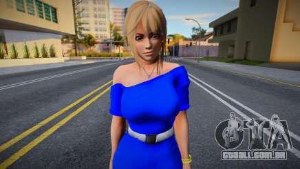 Kasumi Blue Dress para GTA San Andreas