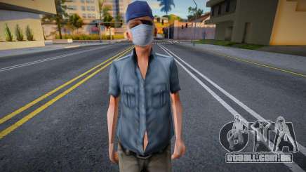 Dwmolc1 em uma máscara protetora para GTA San Andreas