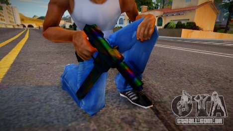 Iridescent Chrome Weapon - Tec9 para GTA San Andreas