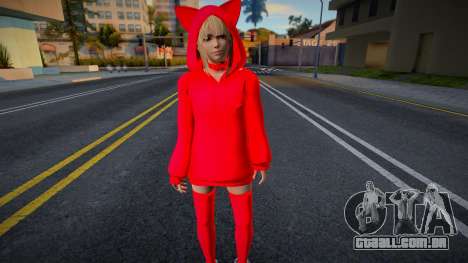 Garota de terno vermelho para GTA San Andreas