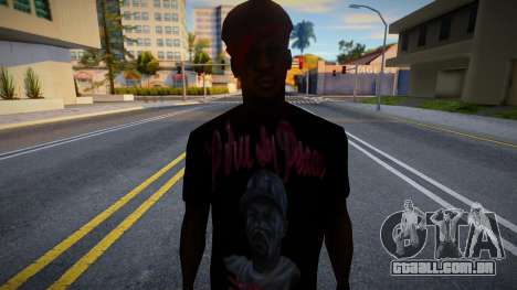 Cara da moda em uma camiseta para GTA San Andreas