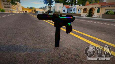 Iridescent Chrome Weapon - Tec9 para GTA San Andreas