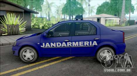 Dacia Logan Jandarmeria para GTA San Andreas