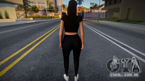 Garota elegante de preto para GTA San Andreas