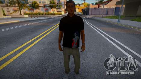 Um jovem de camiseta preta para GTA San Andreas
