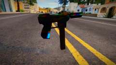 Iridescent Chrome Weapon - Tec9 para GTA San Andreas
