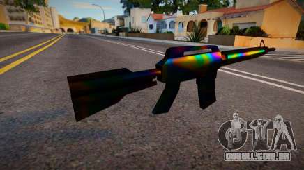 Iridescent Chrome Weapon - M4 para GTA San Andreas