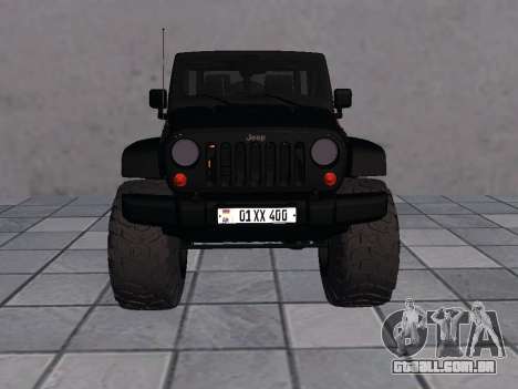 Jeep Wrangler 2012 Rubicon AM Plates para GTA San Andreas