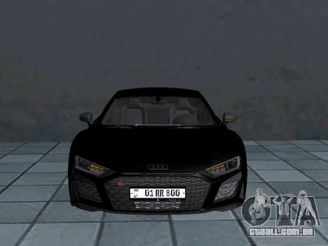 Audi R8 AM Plates para GTA San Andreas
