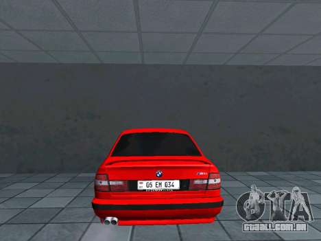 BMW E34 M5 AM Plates para GTA San Andreas