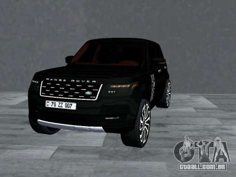 Range Rover SVA 2018 para GTA San Andreas